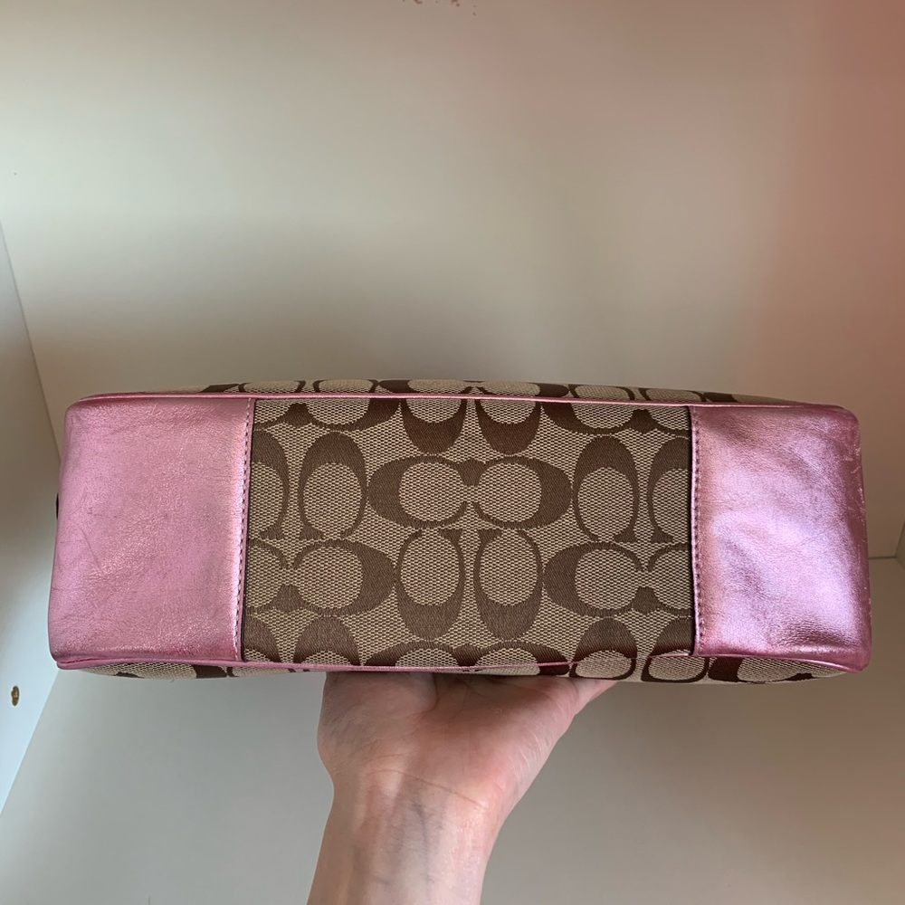 Vintage Coach Extra large pink tote - Picture 8 of 15